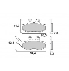Plaquette de frein Avant Brembo 07049 CC