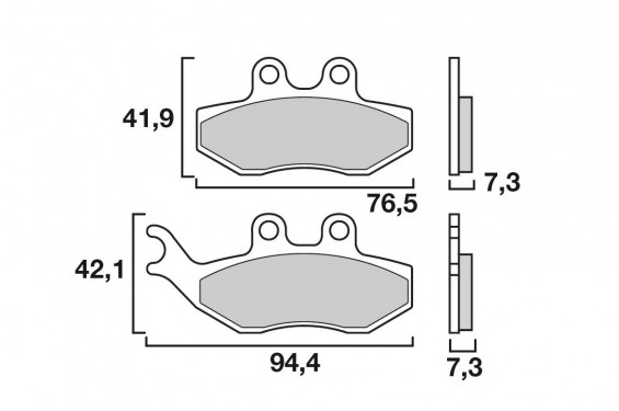 Plaquette de frein Avant Brembo 07049 CC