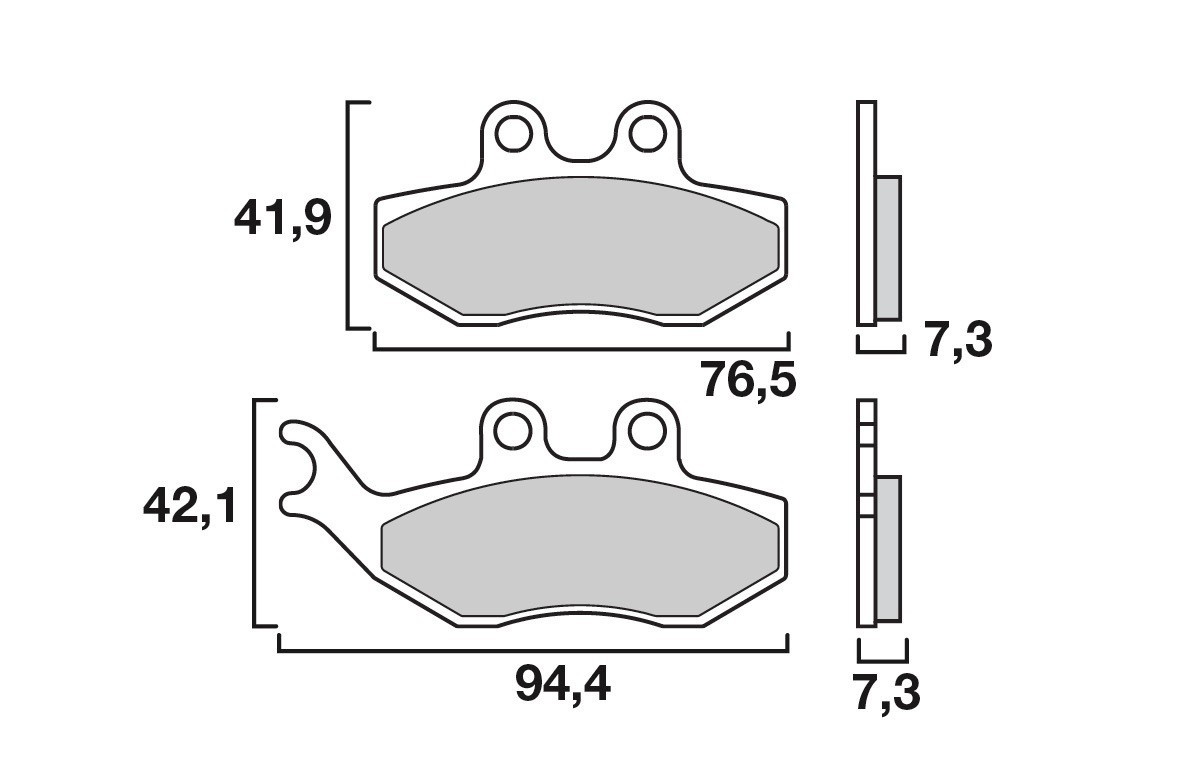 Plaquette de frein Avant Brembo 07049 CC
