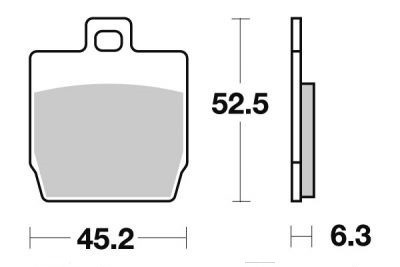 Plaquette de frein Arrière Brembo 07066 CC