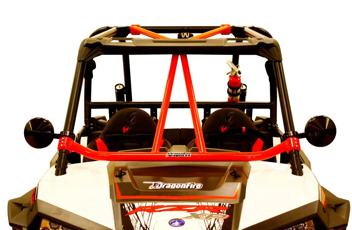 Renfort de Toit Rouge DRAGONFIRE pour SSV Polaris RZR 1000 XP (14-17) RZR - 4 1000 XP (15-17)