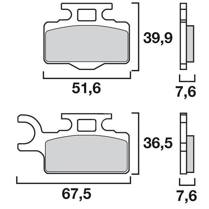 Plaquette de frein Avant Brembo 07KA27 SX