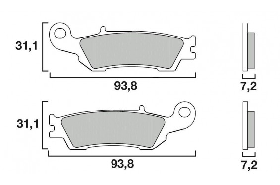 Plaquette de frein Avant Brembo 07YA47 SD Plaquette de frein Avant Brembo 07YA47 SD