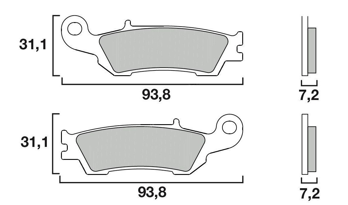 Plaquette de frein Avant Brembo 07YA47 SD