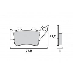Plaquette de Frein Brembo Arrière 07BB02TT