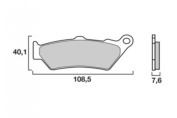 Plaquette de frein Avant Brembo 07BB03LA - Métal Fritté Route Plaquette de frein Avant Brembo 07BB03LA - Métal Fritté Route