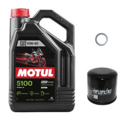 Pack Vidange Suzuki GSX 750 F (89-06) - Motul 5100 10w40 + HF138 + Joint 14mm