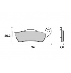 Plaquette de frein Avant Brembo 07BB04 SX