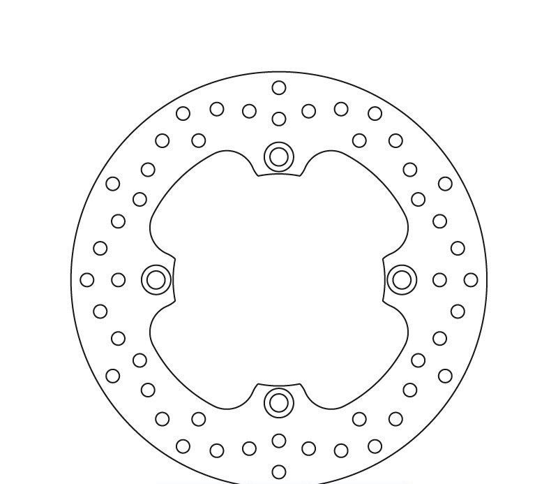 Disque de frein arrière Brembo pour Husqvarna 125 WR (00-05) 125 WRE (00-09) 125 CR (00-04)