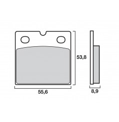 Plaquette de frein Arrière Brembo 07BB14SP - Syntérisé Route et Piste