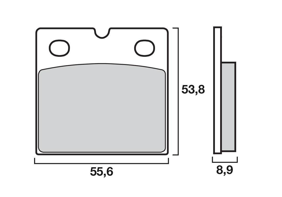 Plaquette de frein Arrière Brembo 07BB14SP - Syntérisé Route et Piste