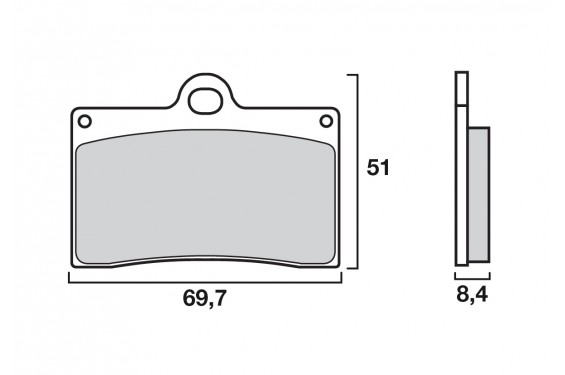 Plaquette de frein Avant Brembo 07BB15LA - Syntérisé Route