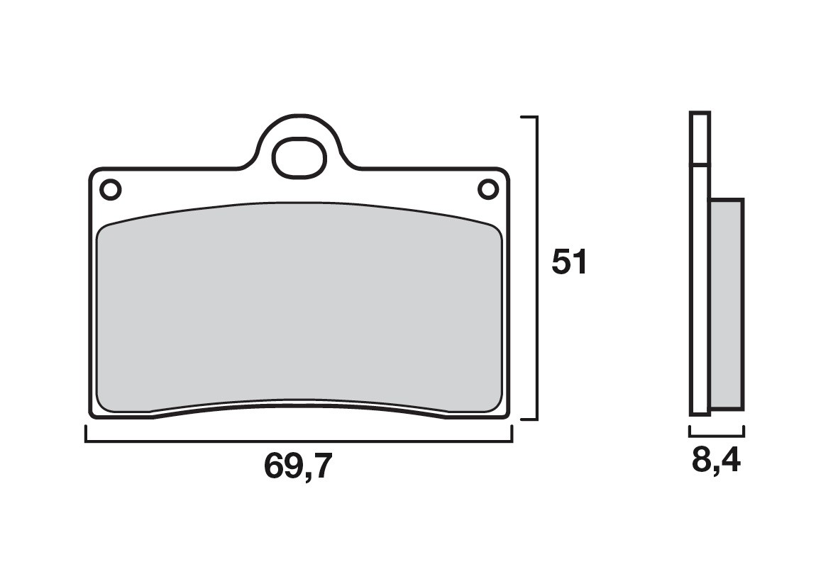 Plaquette de frein Avant Brembo 07BB15LA - Syntérisé Route