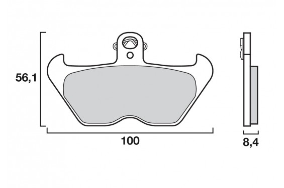 Plaquette de frein Avant Brembo 07BB24LA - Syntérisé Route Plaquette de frein Avant Brembo 07BB24LA - Syntérisé Route