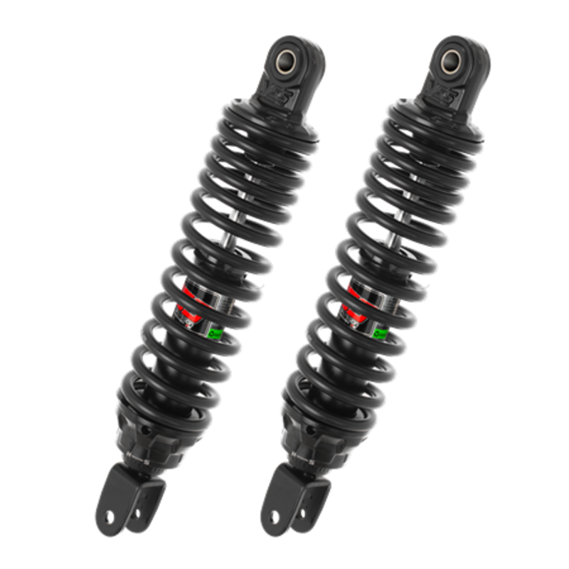 Paire d'amortisseurs arrière GAS DTG noir YSS pour Honda SES 125 Dylan (02-06) - RD220-300P-01-88