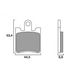 Plaquette de frein Avant Brembo 07YA09 CC
