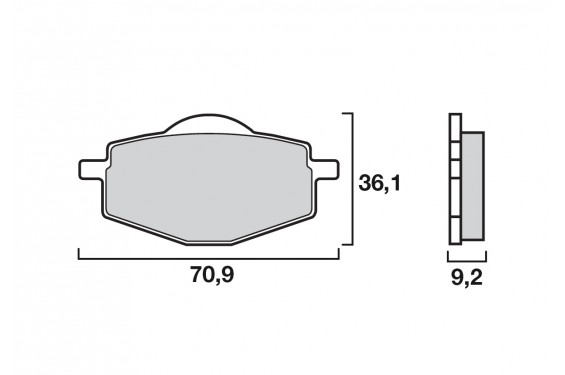 Plaquette Brembo Arrière 07YA14.07 - Organique Route Plaquette Brembo Arrière 07YA14.07 - Organique Route