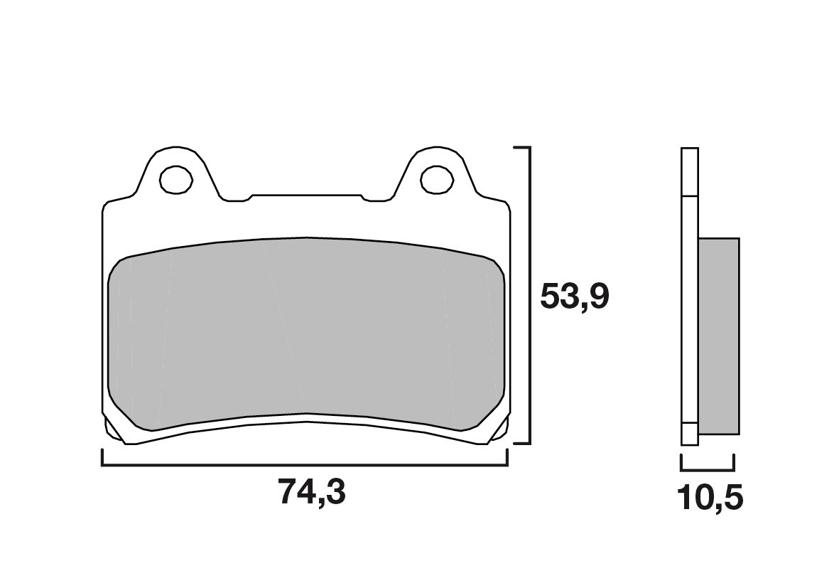 Plaquette de frein Avant Brembo 07YA1711 - Organique Route