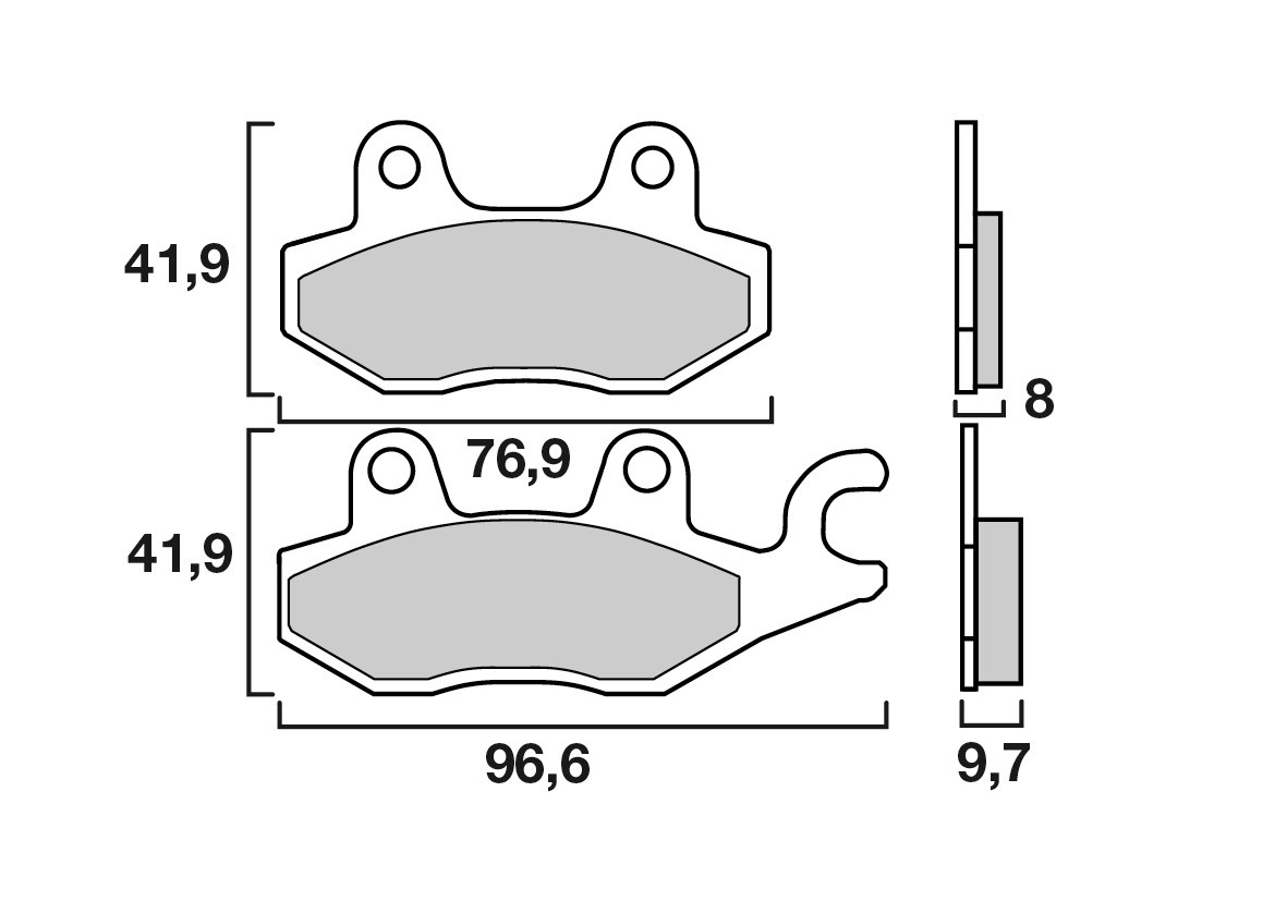 Plaquette Brembo Arrière 07YA20.SP - Syntérisé Route et Piste