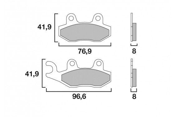 Plaquette de frein Avant Brembo 07YA21LA - Syntérisé Route Plaquette de frein Avant Brembo 07YA21LA - Syntérisé Route