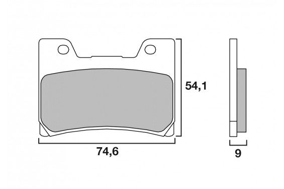 Plaquette de frein Racing Brembo 07YA24SR - Syntérisé Route et Piste Plaquette de frein Racing Brembo 07YA24SR - Syntérisé Route et Piste