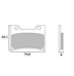 Plaquette de frein Avant Brembo 07YA26SA - Syntérisé Route