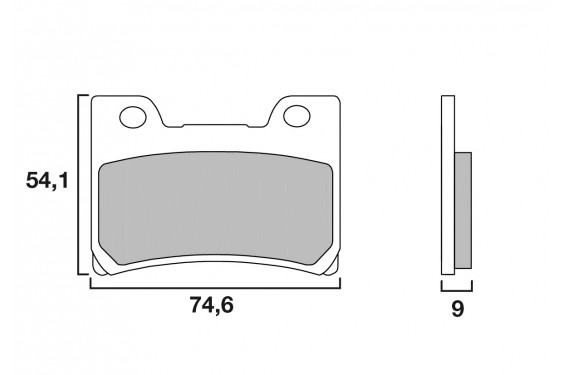 Plaquette de frein Avant Brembo 07YA26SA - Syntérisé Route Plaquette de frein Avant Brembo 07YA26SA - Syntérisé Route