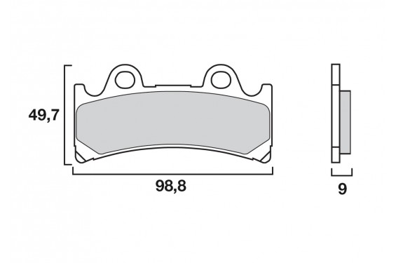 Plaquette de frein Racing Brembo 07YA32SR - Syntérisé Route et Piste Plaquette de frein Racing Brembo 07YA32SR - Syntérisé Route et Piste