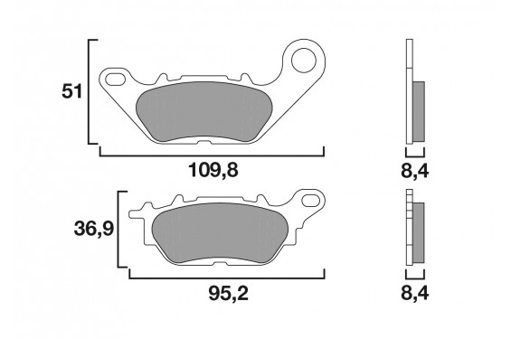 Plaquette de frein Avant Brembo 07YA28 CC Plaquette de frein Avant Brembo 07YA28 CC