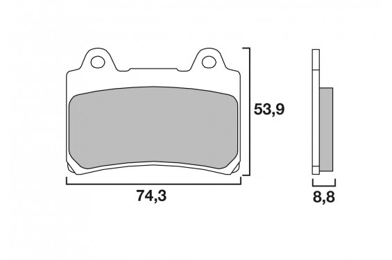 Plaquette de frein Avant Brembo 07YA3507 - Organique Route