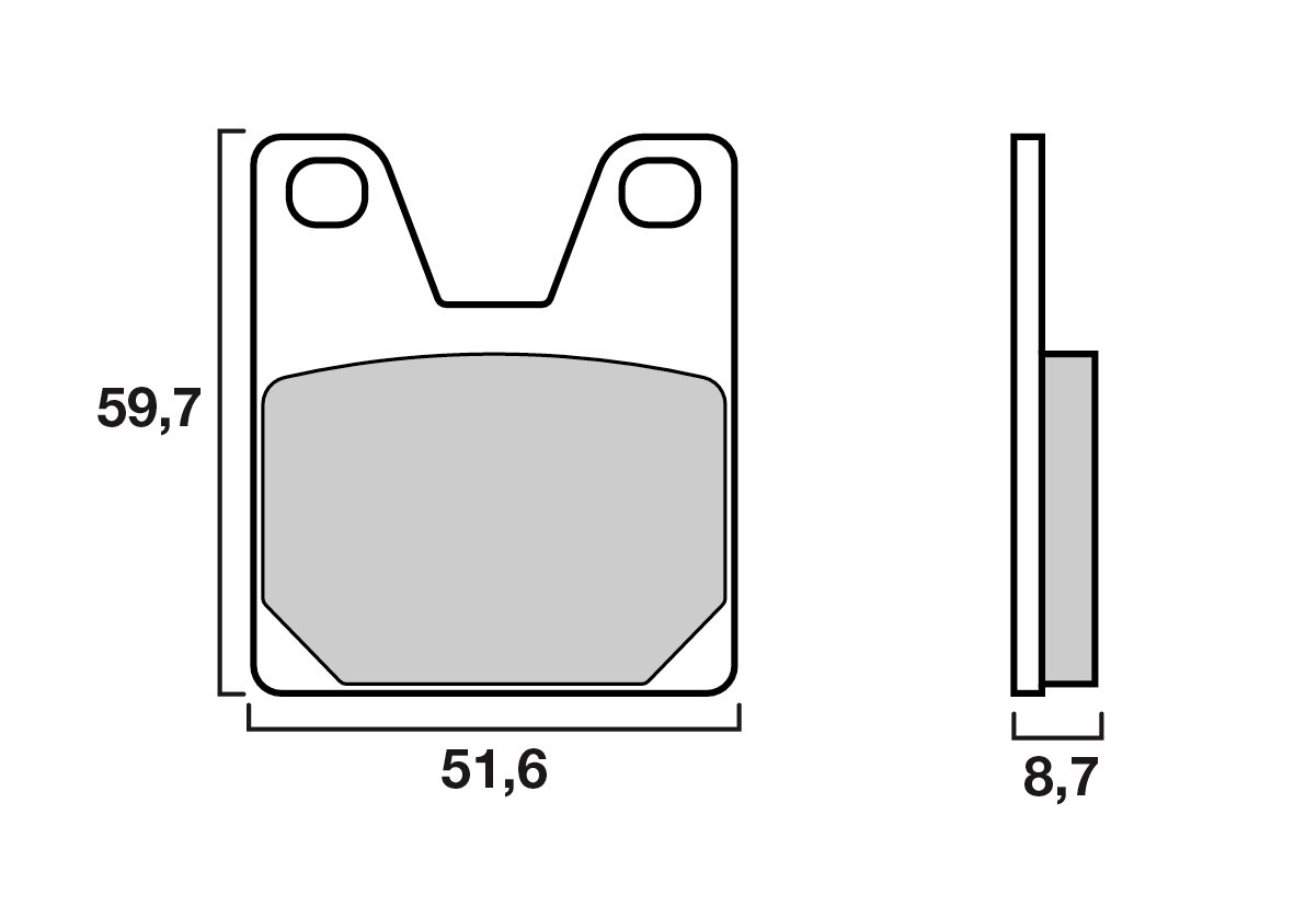 Plaquette Brembo Arrière 07YA38.SP - Syntérisé Route et Piste