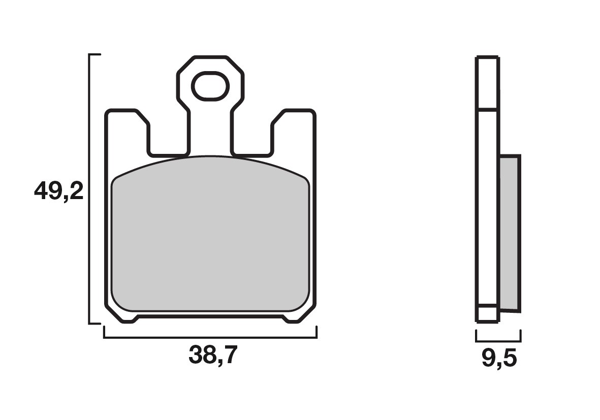 Plaquette de frein Racing Brembo 07SU26RC - Carbone Céramique Piste