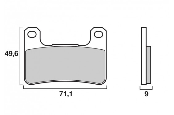 Plaquette de frein Racing Brembo 07SU27RC - Carbone Céramique Piste Plaquette de frein Racing Brembo 07SU27RC - Carbone Céramique Piste