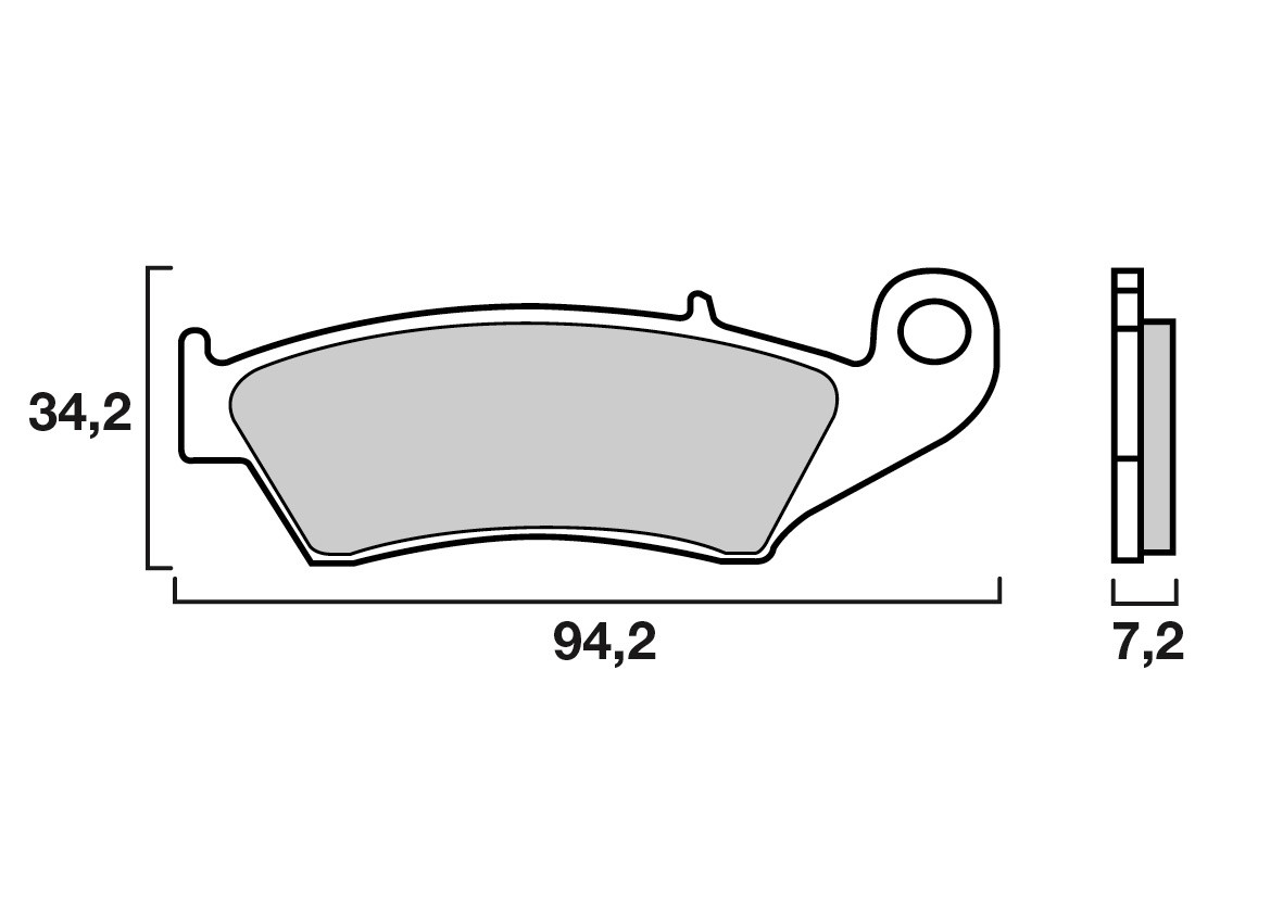 Plaquette de frein Avant Brembo 07KA17SD