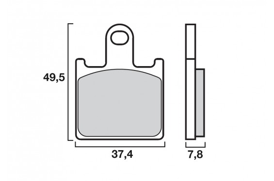 Plaquette de frein Avant Brembo 07KA28LA - Syntérisé Route Plaquette de frein Avant Brembo 07KA28LA - Syntérisé Route
