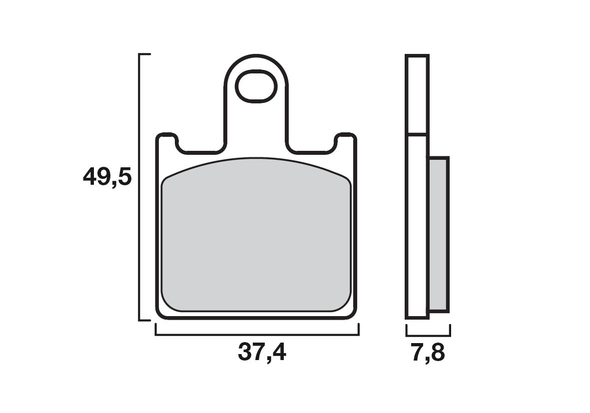 Plaquette de frein Avant Brembo 07KA28LA - Syntérisé Route