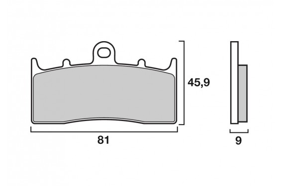 Plaquette de frein Avant Brembo 07GR6207 - Organique Route Plaquette de frein Avant Brembo 07GR6207 - Organique Route
