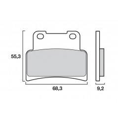 Plaquette de frein Avant Brembo 07GR77LA - Syntérisé Route