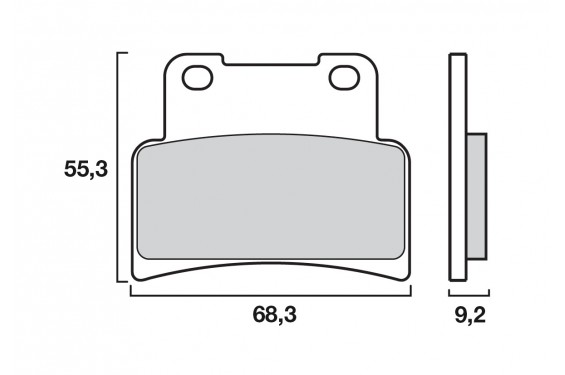 Plaquette de frein Avant Brembo 07GR77LA - Syntérisé Route Plaquette de frein Avant Brembo 07GR77LA - Syntérisé Route