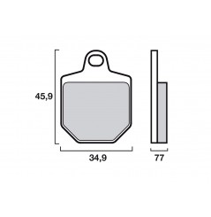 Plaquette de frein Avant Racing Brembo 07GR76 RC - Carbone Céramique Piste