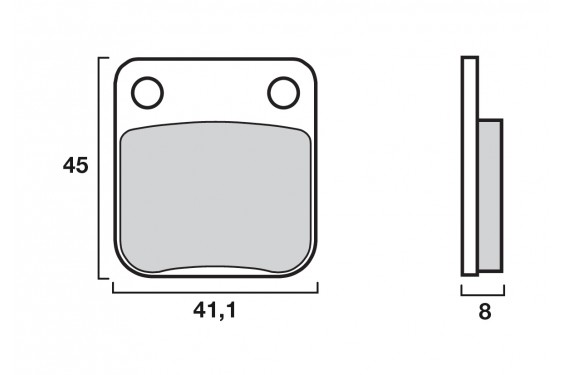 Plaquette de frein Avant Brembo 07HO0906 - Organique Route Plaquette de frein Avant Brembo 07HO0906 - Organique Route