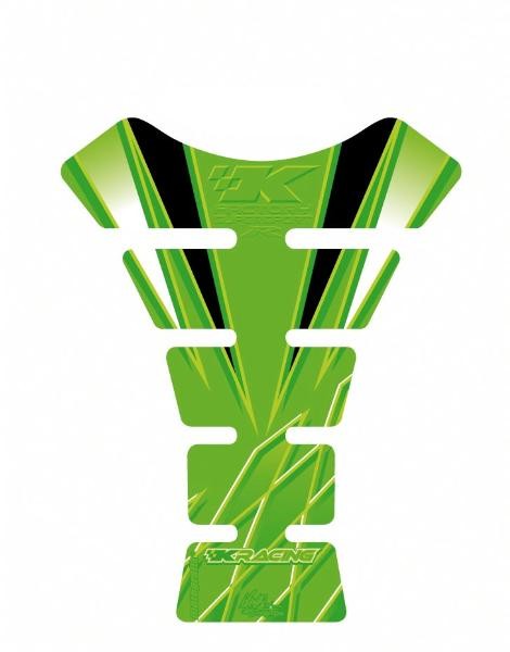 Protection de Réservoir Moto Universel Vert - Noir pour Kawasaki