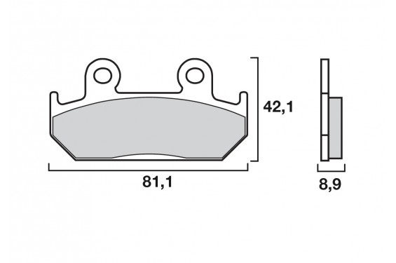 Plaquette de frein Racing Brembo 07HO21SR - Syntérisé Route et Piste Plaquette de frein Racing Brembo 07HO21SR - Syntérisé Route et Piste