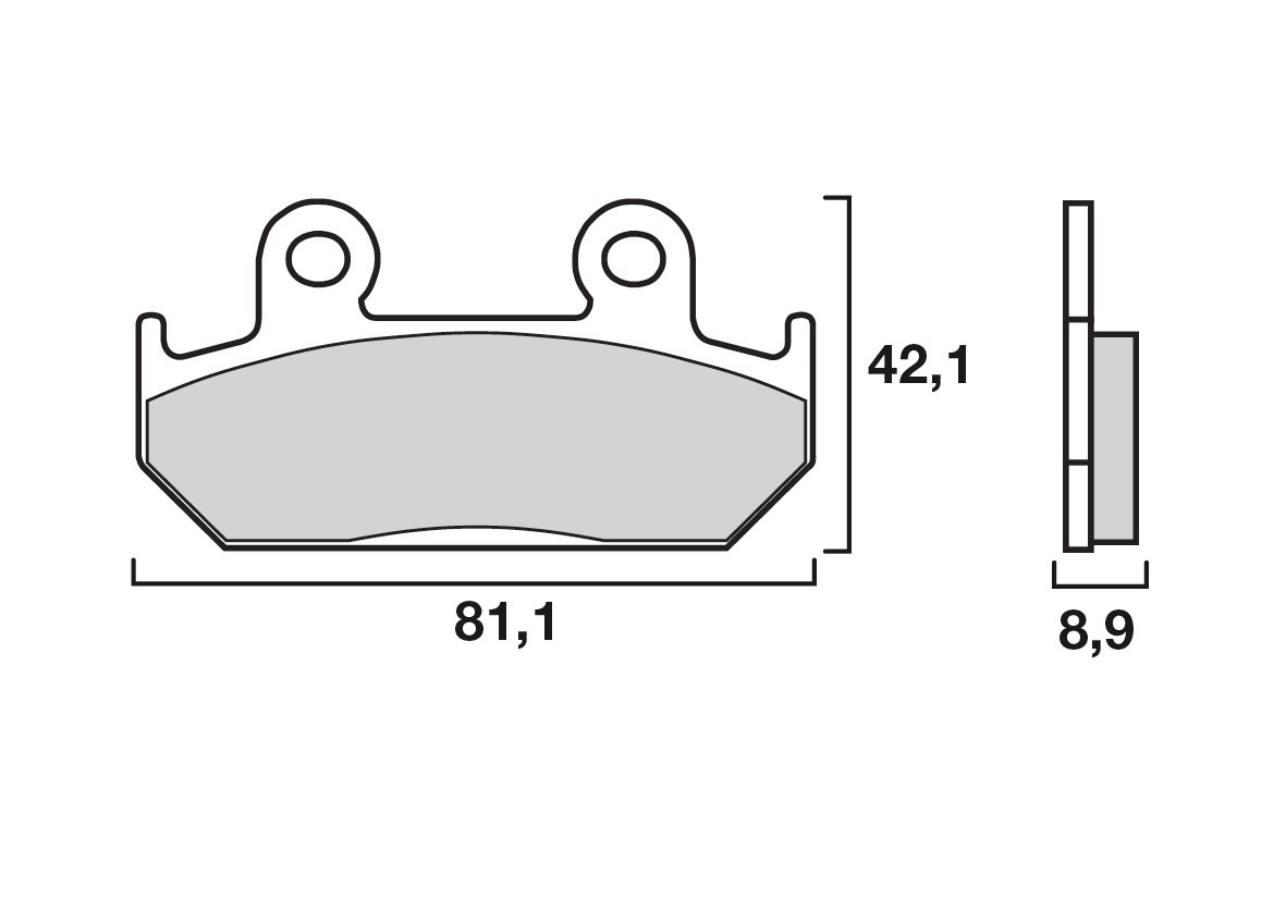 Plaquette de frein Racing Brembo 07HO21SR - Syntérisé Route et Piste