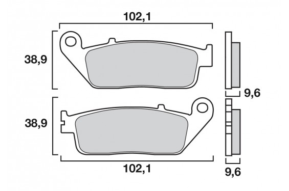 Plaquette de frein Avant Brembo 07HO41LA - Syntérisé Route Plaquette de frein Avant Brembo 07HO41LA - Syntérisé Route