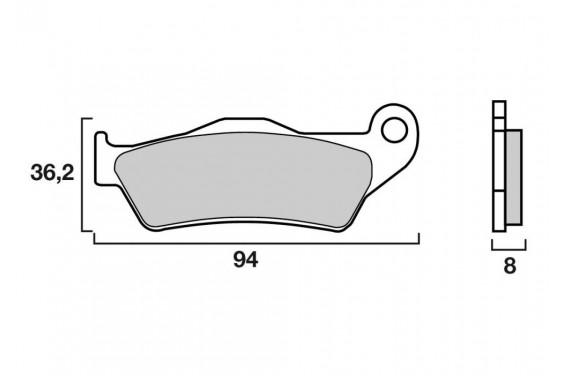Plaquette de frein Avant Brembo 07001 XS Plaquette de frein Avant Brembo 07001 XS