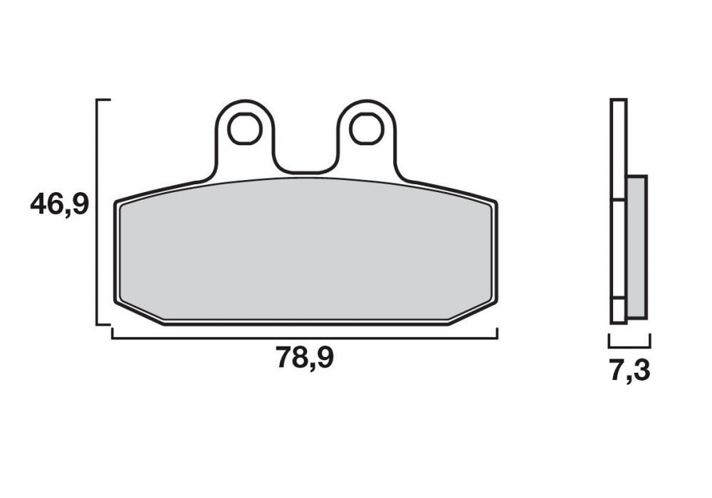 Plaquette de frein Avant Brembo 07006 CC