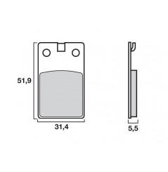 Plaquette de frein Avant Brembo 07008 CC