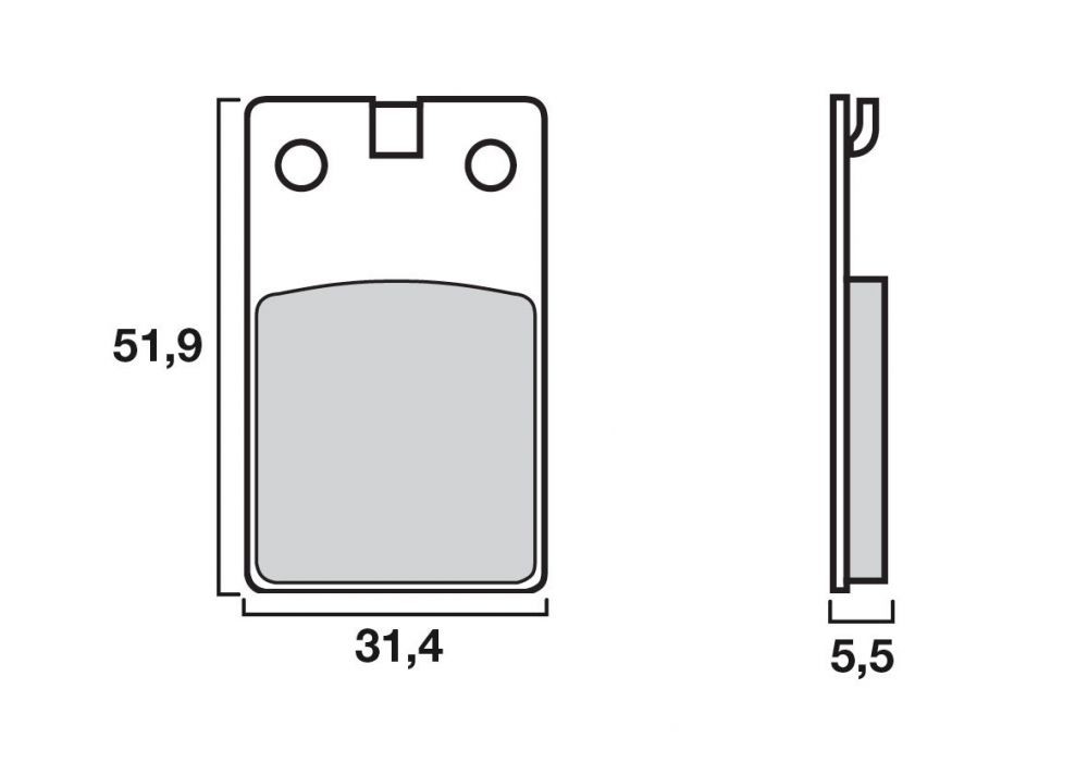 Plaquette de frein Arrière Brembo 07008 CC