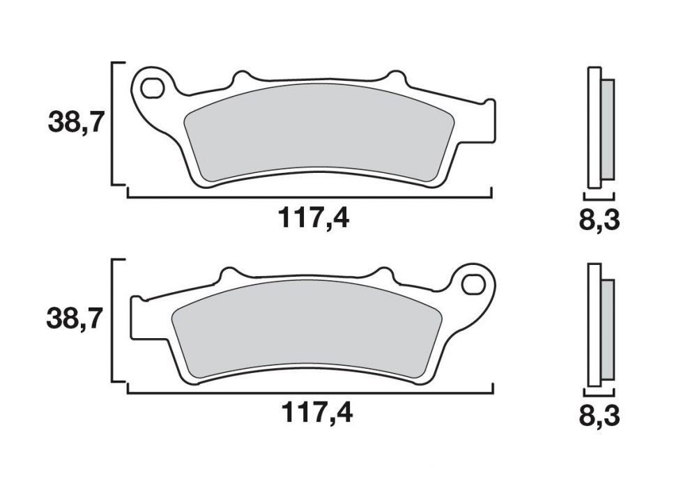 Plaquette de frein Avant Brembo 07045 CC